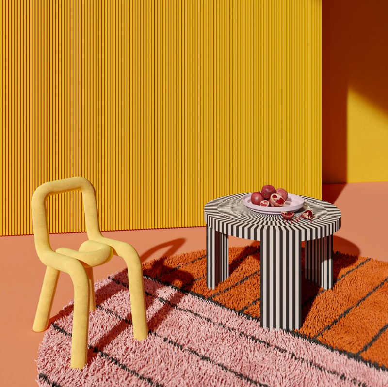 Moove Vitter wall and false ceiling coverings Giallo Rio